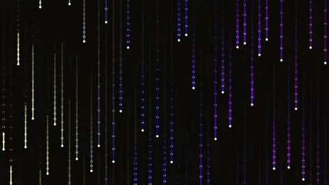 Elegant falling bokeh light curtain background for cinematic video effects Stock Footage 341058283