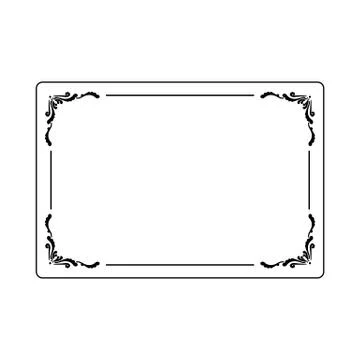 Elegant Filigree Border Vector Ilustración de archivo