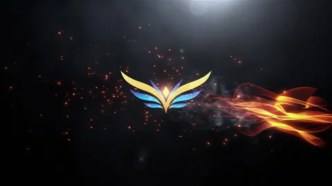 Elegant Flame Logo Stock After Effects