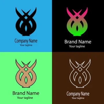 Elegant Flame Logo Stock Illustration