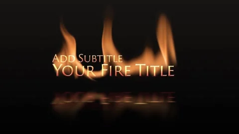 Elegant Flame Title 스톡 After Effects