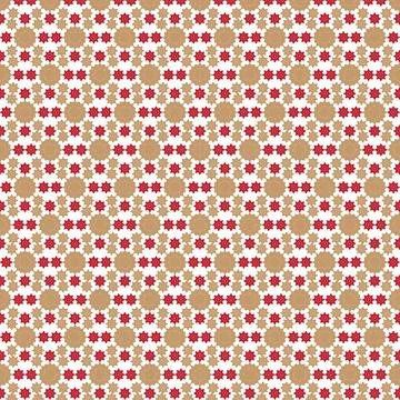 Elegant Floral Geometry Surface Pattern Modern Rosette Motif Decorative Backgrou Stock Illustration