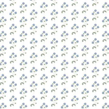Elegant floral pattern in small hand draw flowers. Liberty style. Floral Stock Illustration