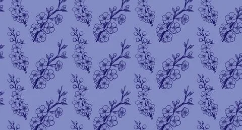 Elegant floral seamless pattern Stock Illustration