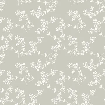 Elegant floral vector seamless pattern Stock Illustration