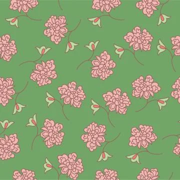 Elegant floral vector seamless pattern Stock Illustration