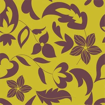 Elegant floral vector seamless pattern Stock Illustration