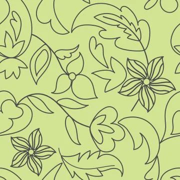 Elegant floral vector seamless pattern Stock Illustration