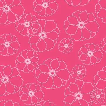 Elegant floral vector seamless pattern Stock Illustration