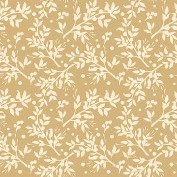 Elegant floral vector seamless pattern Stock Illustration