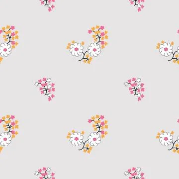 Elegant floral vector seamless pattern Stock Illustration