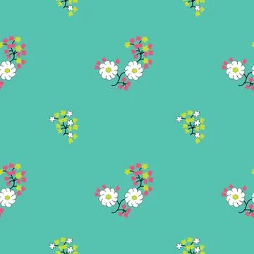 Elegant floral vector seamless pattern Stock Illustration