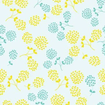 Elegant floral vector seamless pattern Stock Illustration