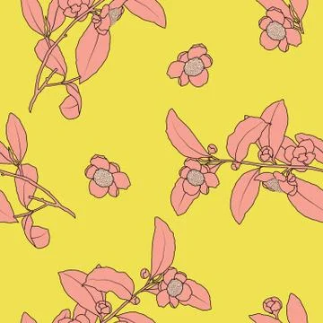 Elegant floral vector seamless pattern Stock Illustration