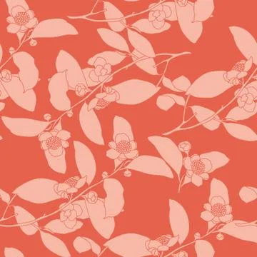 Elegant floral vector seamless pattern Stock Illustration