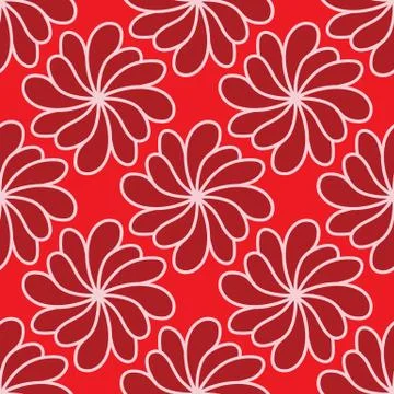 Elegant floral vector seamless pattern Stock Illustration