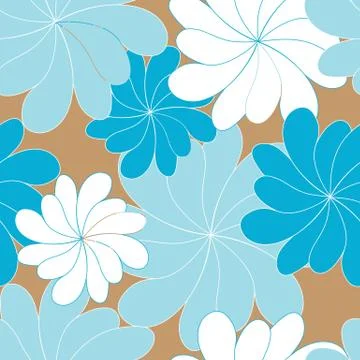 Elegant floral vector seamless pattern Stock Illustration