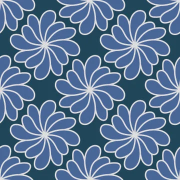 Elegant floral vector seamless pattern Stock Illustration