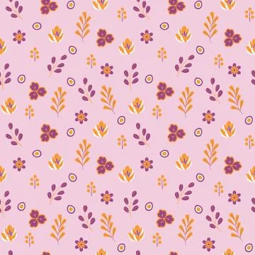 Elegant floral vector seamless pattern Stock Illustration