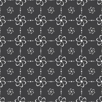 Elegant flower seamless pattern design for background or wallpaper Stock Illustration