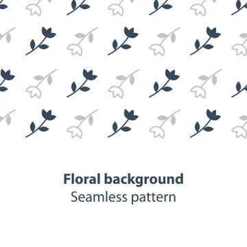 Elegant flowers fancy backdrop pattern Stock Illustration