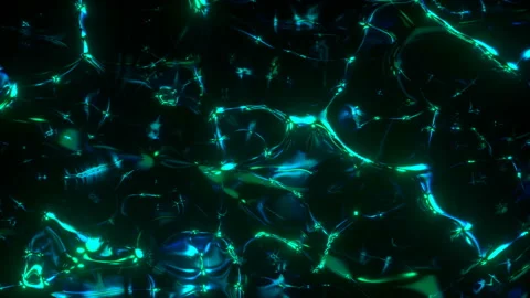 Elegant fluid flow 3D render seamless loop animation Stock Footage 157085708