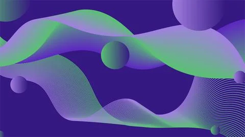 Elegant Fluid Gradient Abstract Background - Vibrant Wallpaper Ilustración de archivo