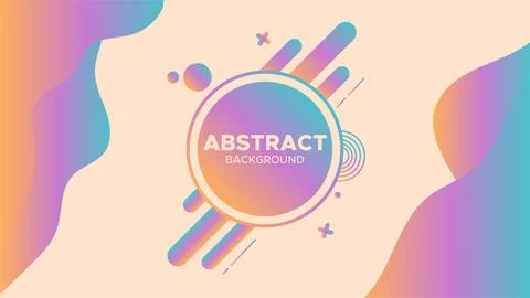 Elegant Fluid Gradient Abstract Background - Vibrant Wallpaper Stock Illustration