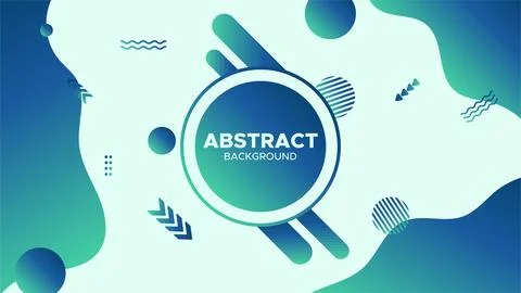 Elegant Fluid Gradient Abstract Background - Vibrant Wallpaper Stock Illustration