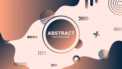 Elegant Fluid Gradient Abstract Background - Vibrant Wallpaper Stock Illustration