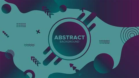 Elegant Fluid Gradient Abstract Background - Vibrant Wallpaper Stock Illustration