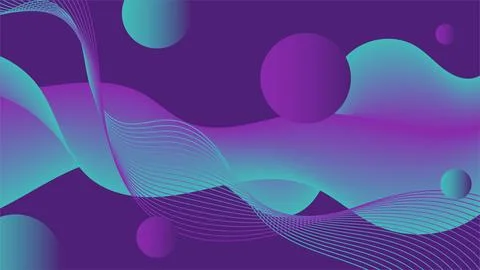 Elegant Fluid Gradient Abstract Background - Vibrant Wallpaper Ilustración de archivo