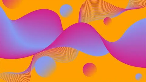 Elegant Fluid Gradient Abstract Background - Vibrant Wallpaper Stock Illustration