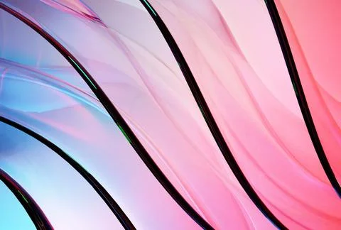 Elegant Fluid Waves Abstract Texture with Smooth Flowing Shapes Stock Illustration