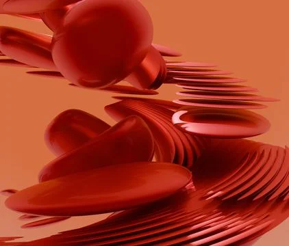 Elegant Fluid Waves Abstract Texture with Smooth Flowing Shapes Stock Illustration