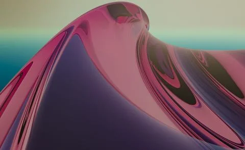 Elegant Fluid Waves Abstract Texture with Smooth Flowing Shapes Stock Illustration