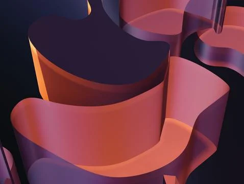 Elegant Fluid Waves Abstract Texture with Smooth Flowing Shapes Stock Illustration