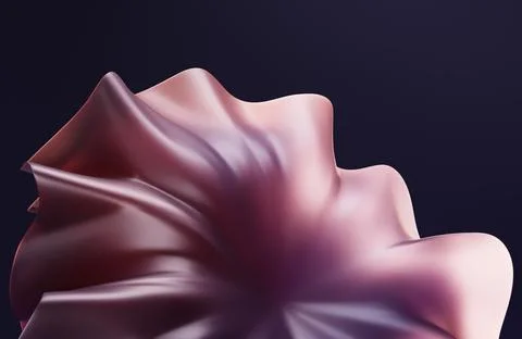 Elegant Fluid Waves Abstract Texture with Smooth Flowing Shapes Stock Illustration
