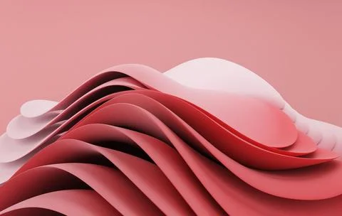 Elegant Fluid Waves Abstract Texture with Smooth Flowing Shapes Stock Illustration