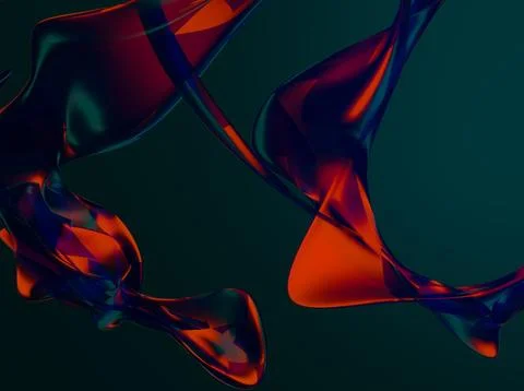 Elegant Fluid Waves Abstract Texture with Smooth Flowing Shapes Stock Illustration