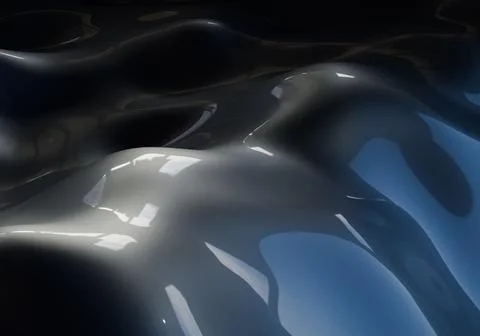 Elegant Fluid Waves Abstract Texture with Smooth Flowing Shapes Stock Illustration