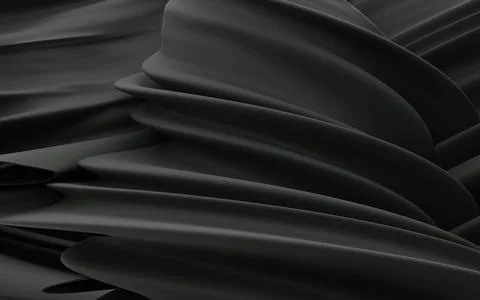 Elegant Fluid Waves Abstract Texture with Smooth Flowing Shapes Stock Illustration