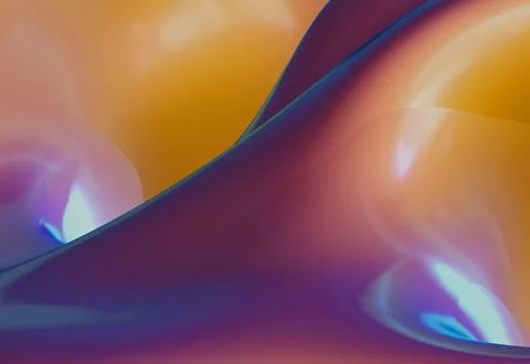 Elegant Fluid Waves Abstract Texture with Smooth Flowing Shapes Stock Illustration