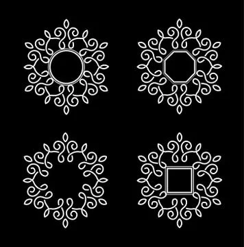 Elegant frame vector design. Stock Illustration