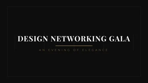Elegant Gala Night: Professional Networking and Design Event Celebration Stock Footage 337576936