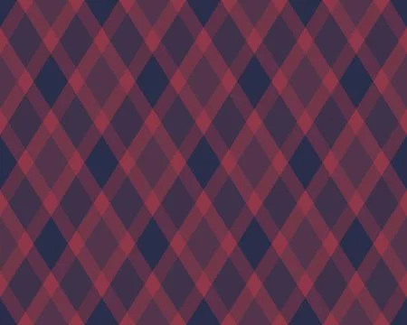 Elegant geometric diamond pattern in muted red and navy.  Perfect for textile Stock Illustration