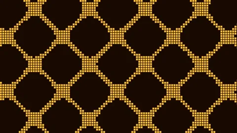 Elegant Geometric Grid Pattern: Seamless Repeating Tessellation for Modern .. Stock Footage 342523960