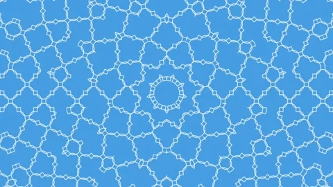 Elegant geometric pattern, beautiful decorative moving ornament Stock Footage 146669391