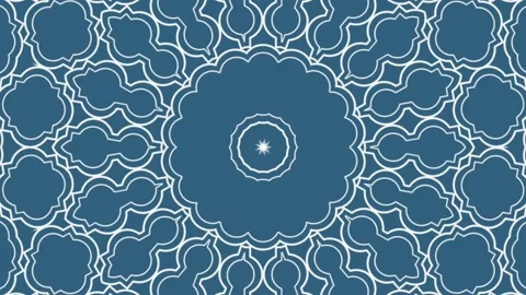 Elegant geometric pattern, beautiful decorative moving ornament. Stock Footage 149494184