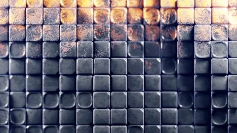 Elegant geometric pattern featuring metallic squares in a contemporary and 스톡 일러스트